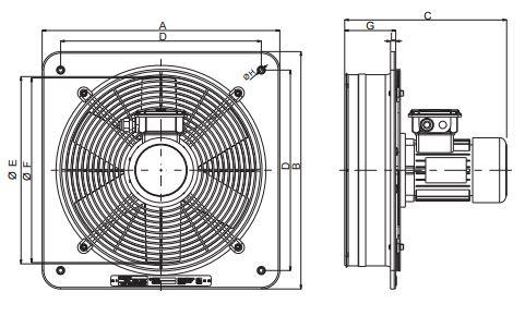 Wandventilator ATEX